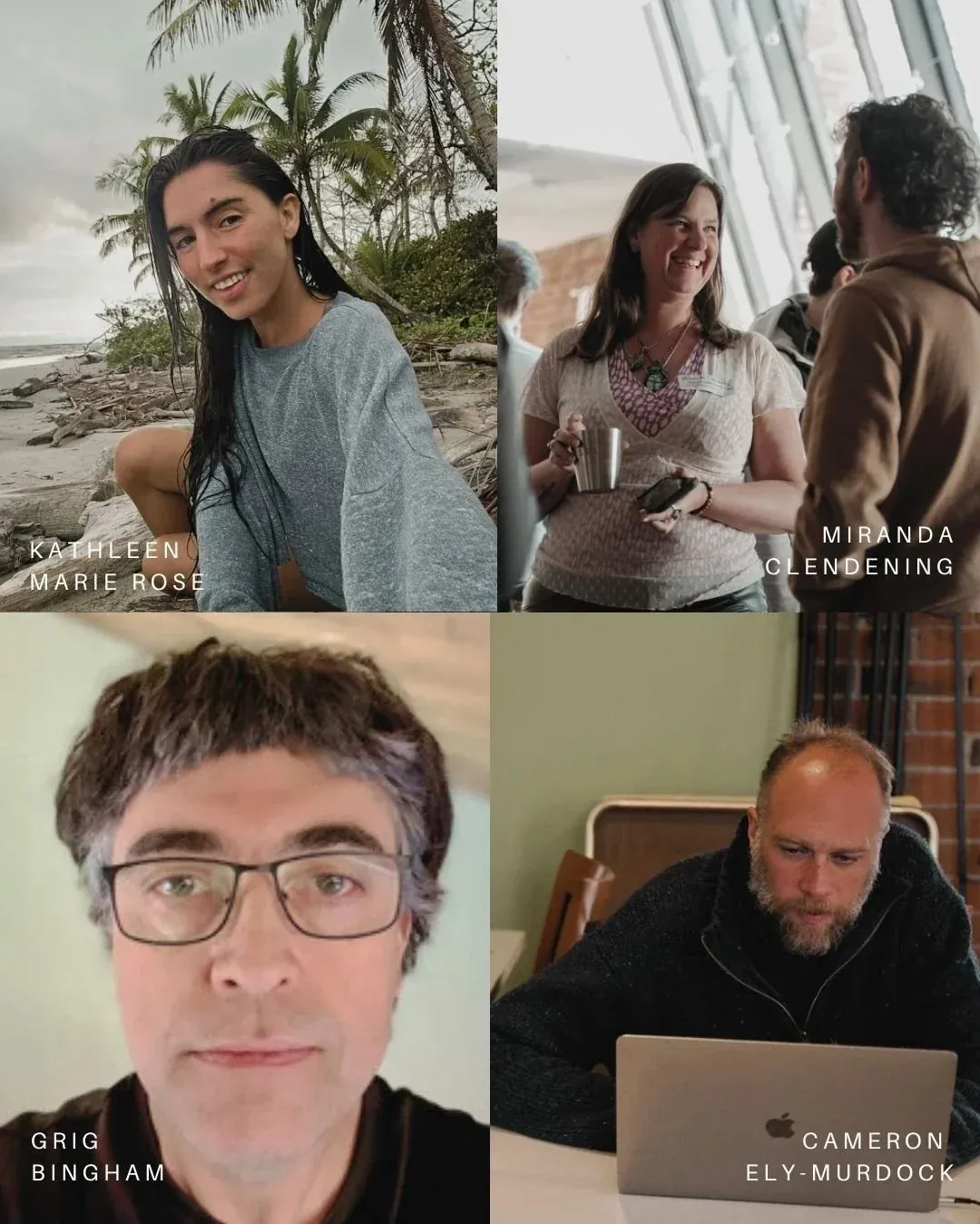 The four members of the Rivr team